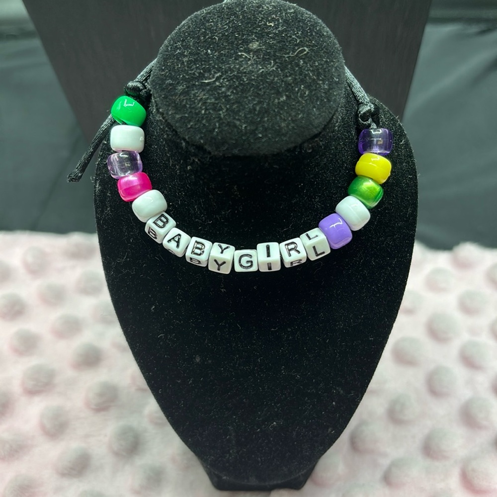 BABYGIRL Bracelet handmade by Evi Vaucher Delacroix..buy 4 get I Free